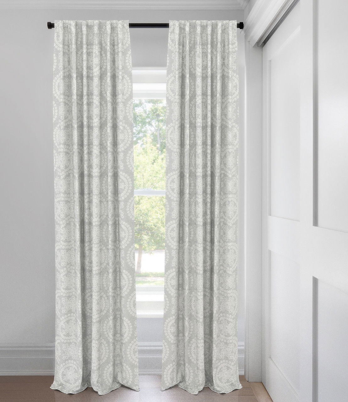 Light Grey Josephine Blackout Custom Made Drapery