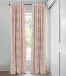 Rose Penelope Light Filtering  Custom Made Drapery
