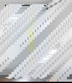 Platinum White Morris Room Darkening Blackout  Custom Made Drapery