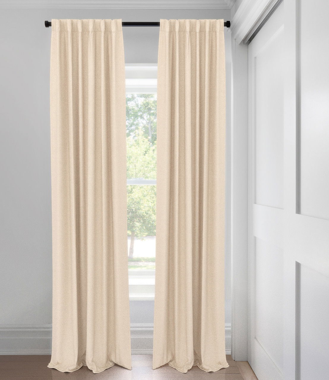 Champagne Hayes Blackout Custom Made Drapery