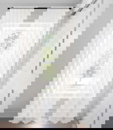 Naturel Voilage classique Sans Doublure Rideaux Custom Made