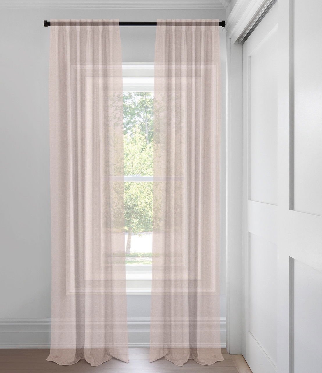 Blush Regan Light Filtering Custom Made Drapery