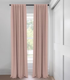 Dusty Pink Parker Unlined  Custom Made Drapery