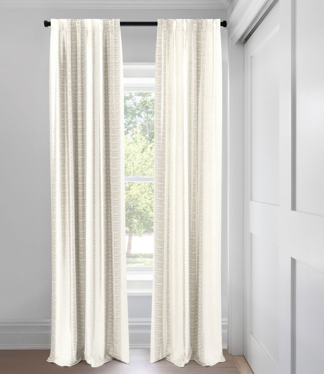 White Oak Noah Unlined Custom Made Drapery