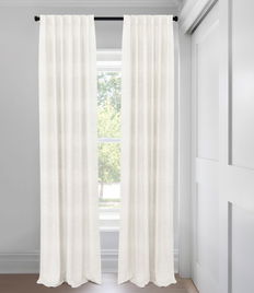 Natural Linen Cotton Weave Blackout  Custom Made Drapery
