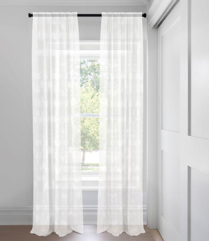 White Natalia Custom Made Drapery