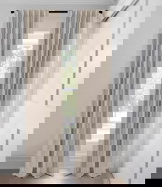 Tan Silk Luster Light Filtering Custom Made Drapery Tan Silk Luster Light Filtering Custom Made Drapery