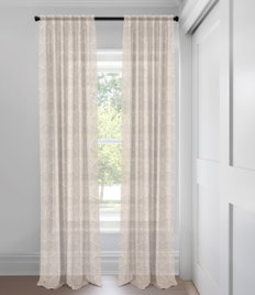 Natural Skye Light Filtering  Custom Made Drapery
