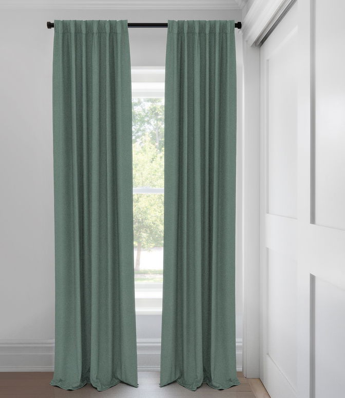 Robbins Egg Velours classique Rideaux faits sur mesure