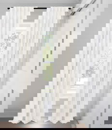 Natural Linen Cotton Weave Light Filtering  Custom Made Drapery