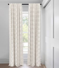 Natural Lucy Unlined  Custom Made Drapery