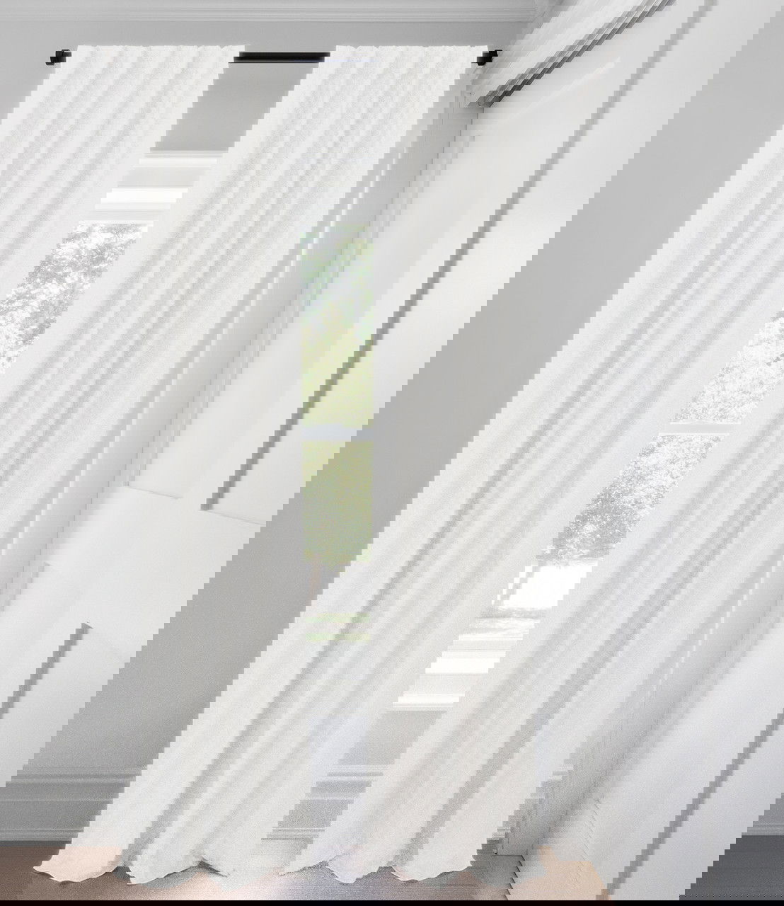 Blanc pure Carey Assombrissant Opaque Rideaux Custom Made
