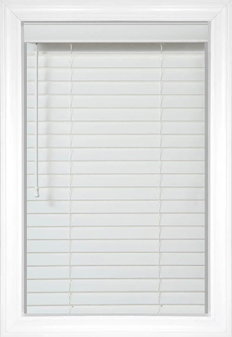 Stores en bois véritable Laredo 2 - Blanc Stores en bois véritable Laredo 2 - Blanc