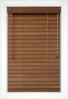 Pecan Laredo 2 Wood Blinds