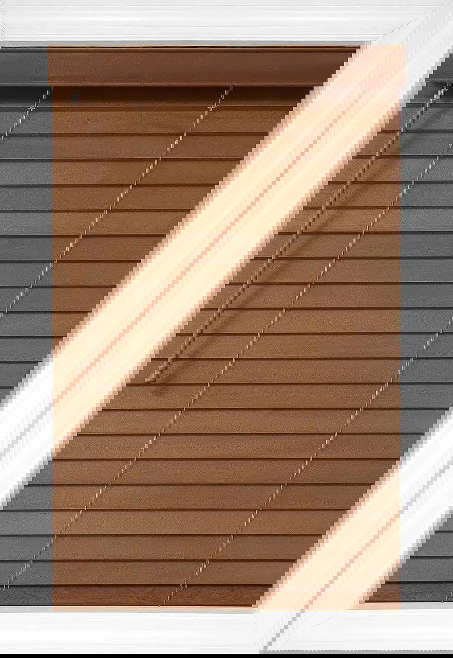 Pecan Laredo 2 Wood Blinds