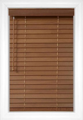 Pecan Laredo 2 Wood Blinds