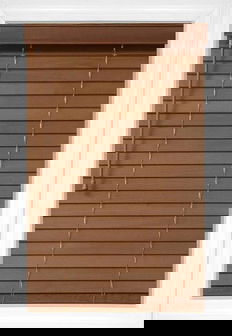 Pecan Laredo 2 Wood Blinds