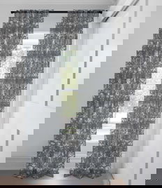 Dusty Blue Lydia Light Filtering  Custom Made Drapery