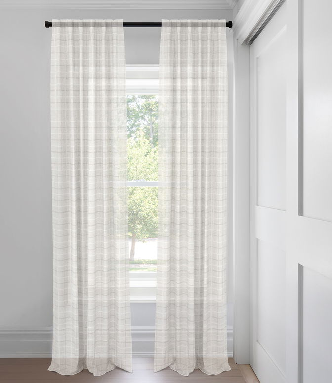 Argent Lincoln Rideaux faits sur mesure