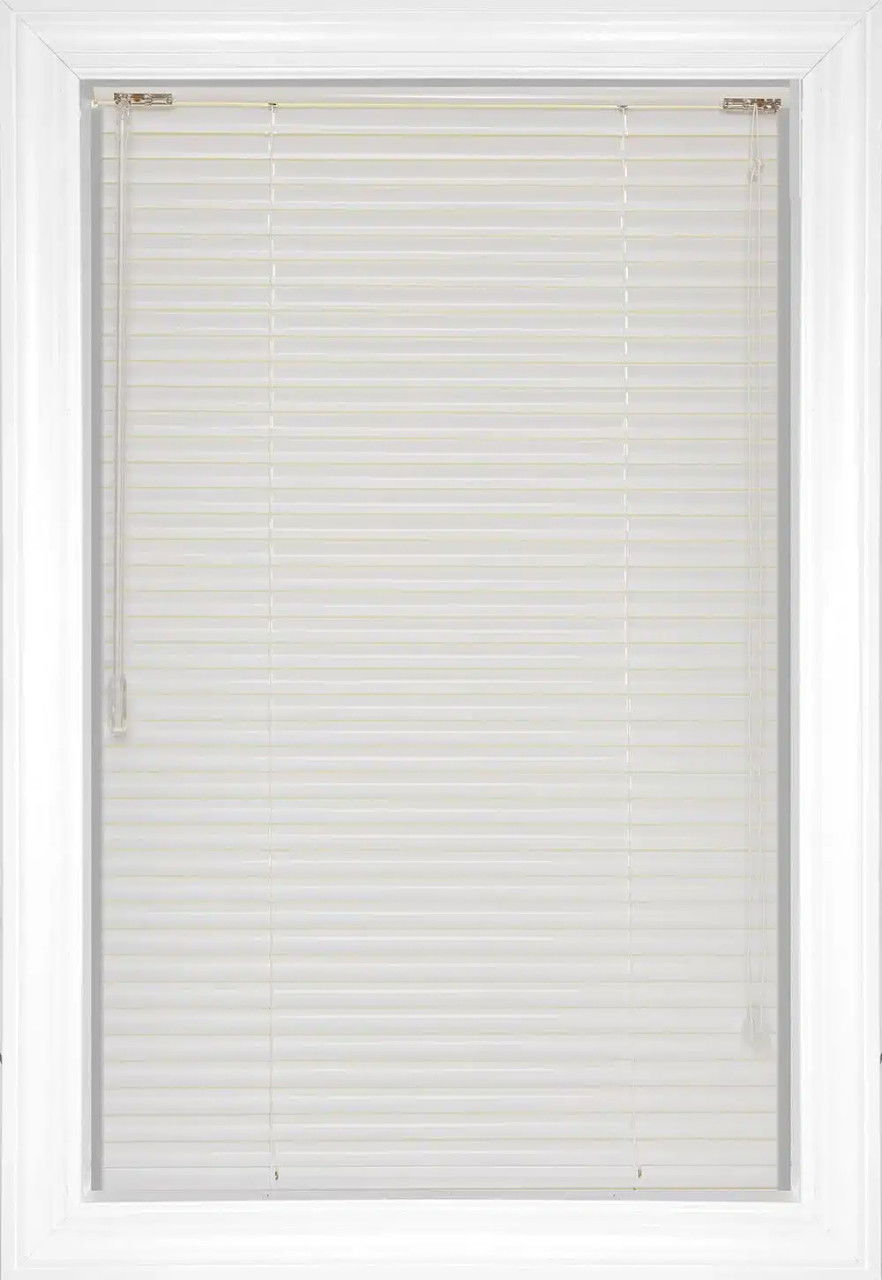 Glossy White Softlook 8 Aluminum Blinds