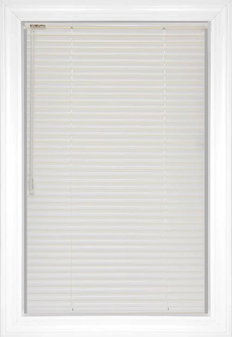 Glossy White Softlook 8 Aluminum Blinds Glossy White Softlook 8 Aluminum Blinds