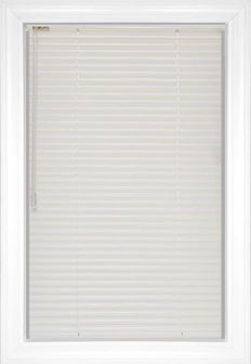 Glossy White Softlook 8 Aluminum Blinds
