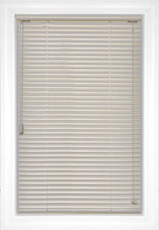 Pearl White Softlook 8 Designer Aluminum Blinds