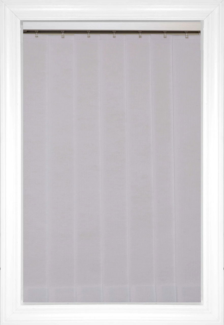 Decorator White Satara Vertical Fabric Blinds