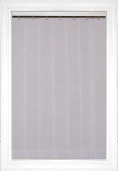 Decorator White Satara Vertical Fabric Blinds