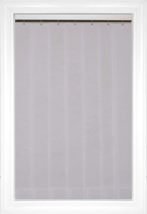 Decorator White Satara Vertical Fabric Blinds