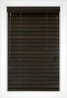 Espresso Laredo 2 Wood Blinds