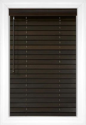 Espresso Laredo 2 Wood Blinds