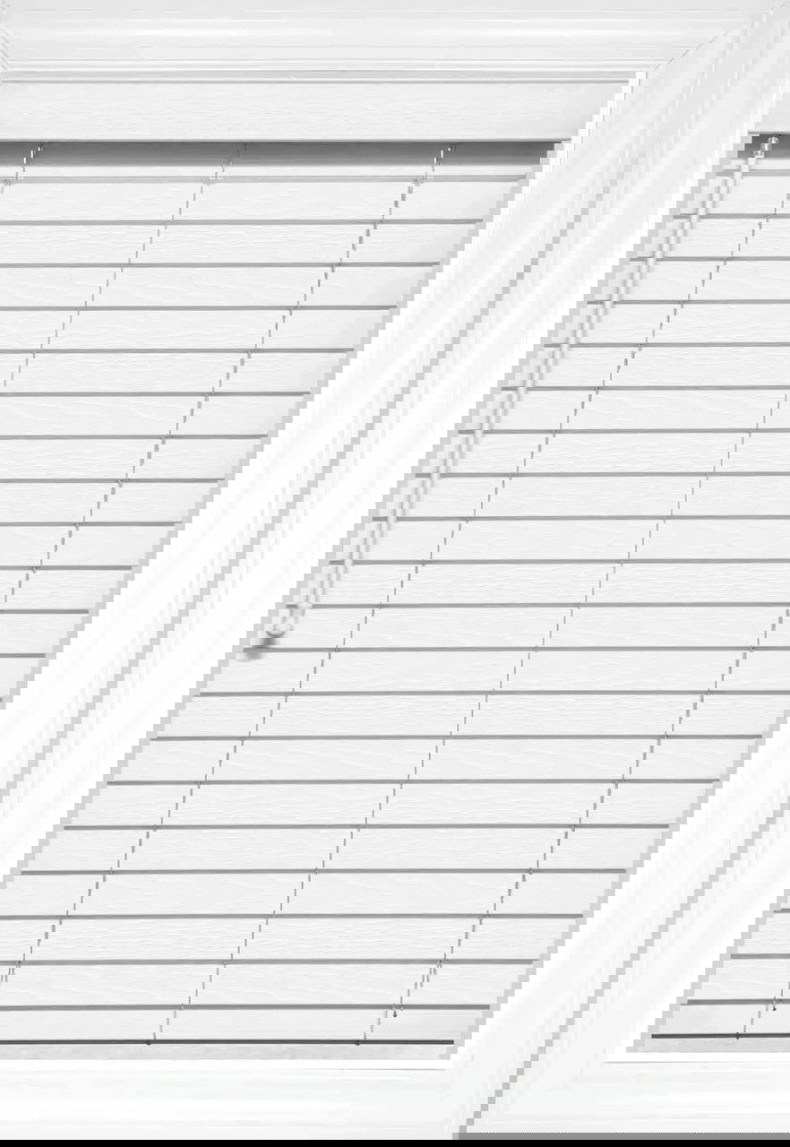 White Wood Tones Faux Wood Blinds