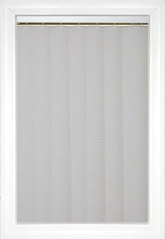 White Lille Vertical Vinyl Blinds