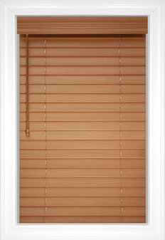 Golden Oak Aire Wood Grain Faux Wood Blinds