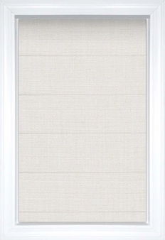 Snow Nara Flat Solid and Textured Roman Shades