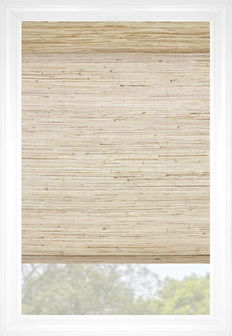 Stores en bois tissé MALDIVES Plis plats - Écorce