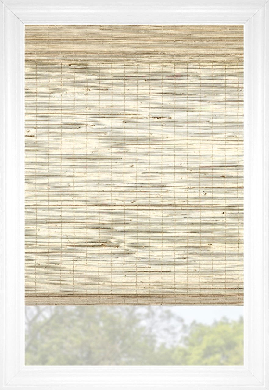 Blé Montauk Plat Stores en bois tissé