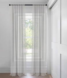 Light Grey Regan Sheer Tailored Fit Drapery Light Grey Regan Sheer Tailored Fit Drapery
