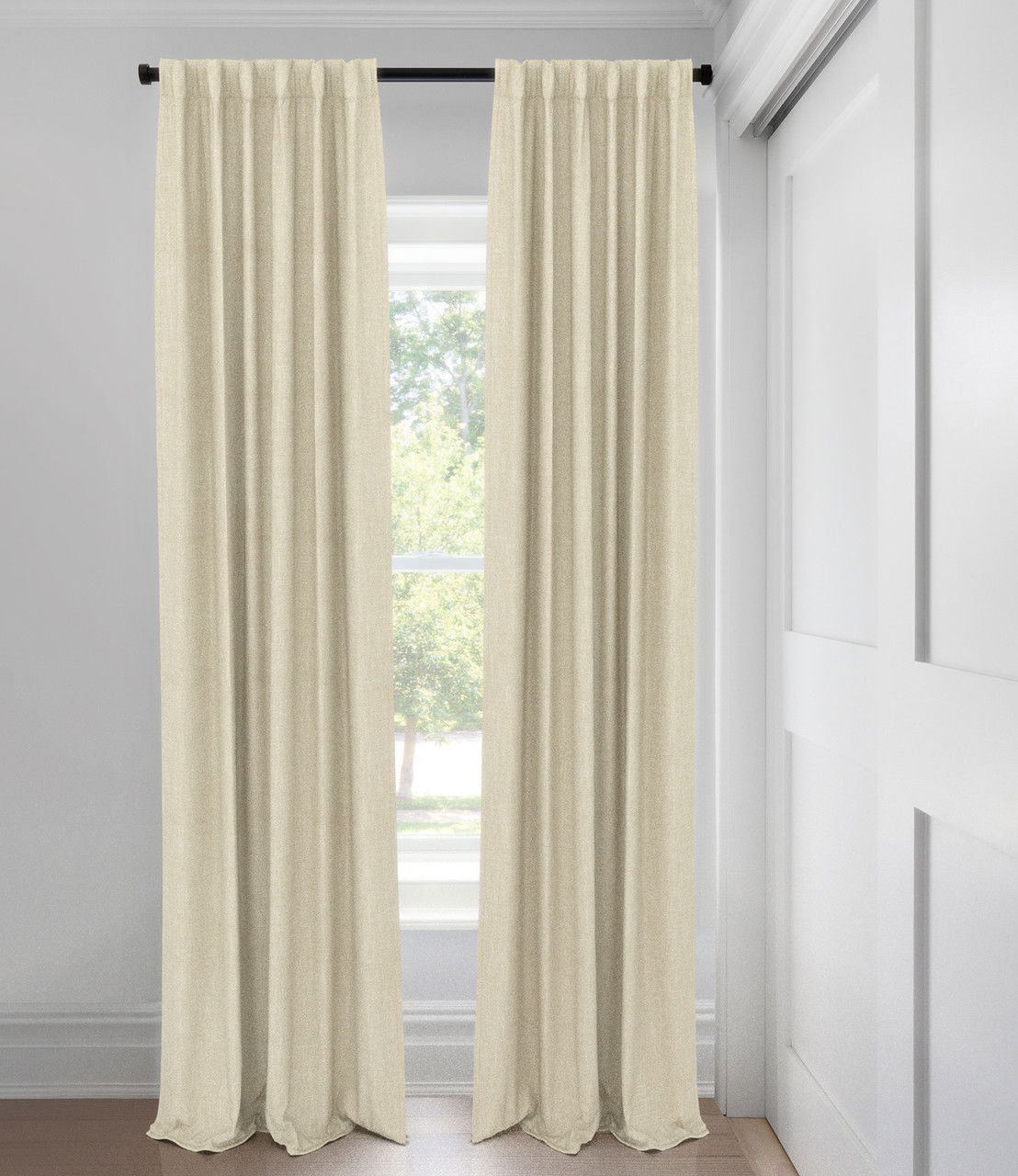 Flax Austin Light Filtering Tailored Fit Drapery