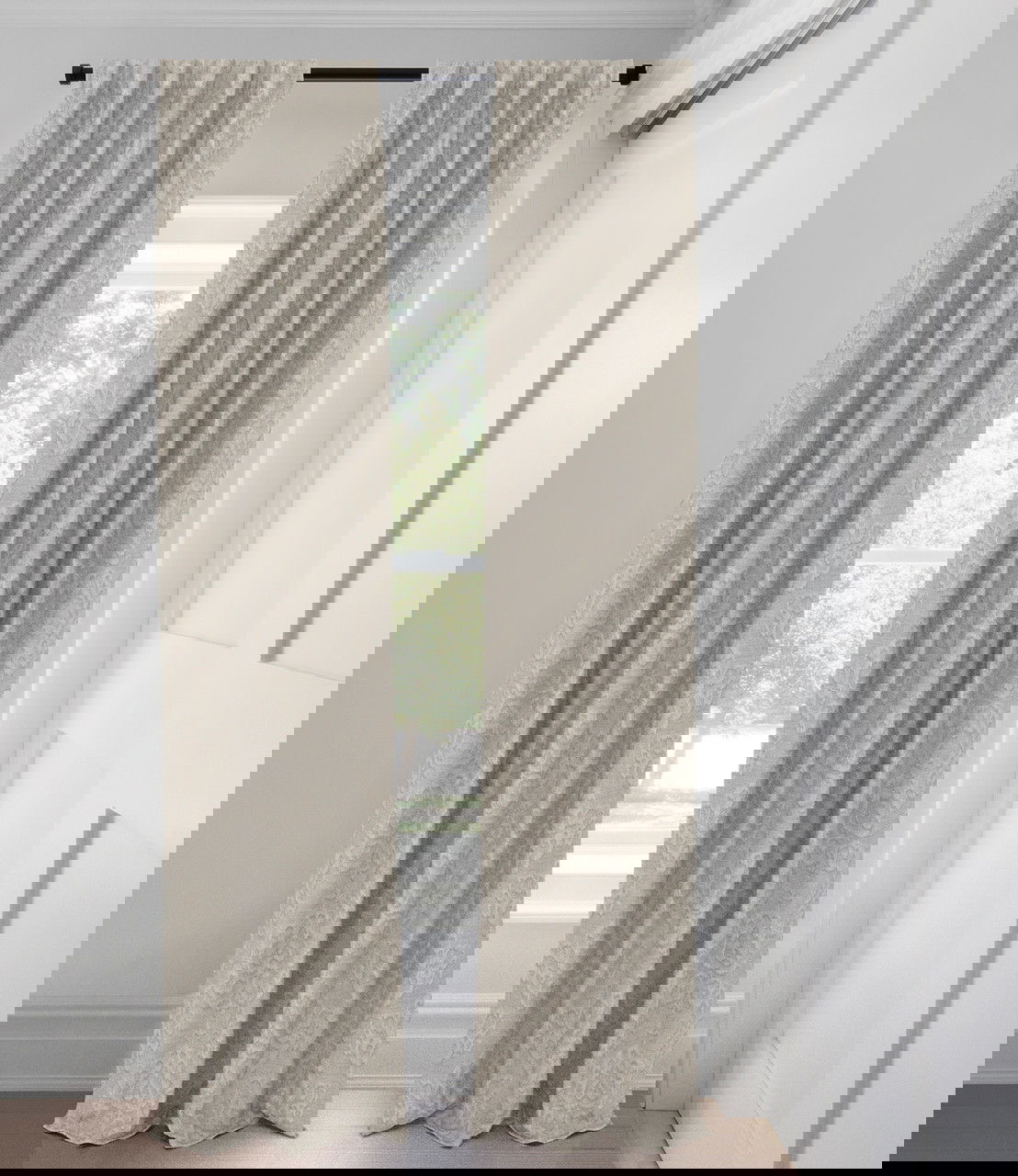 Pierre de lune Amalia Filtrant la lumière Rideaux coupe ajustée