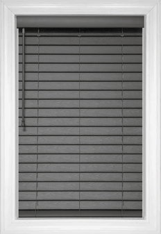 Dim Grey Wood Tones Faux Wood Blinds Dim Grey Wood Tones Faux Wood Blinds