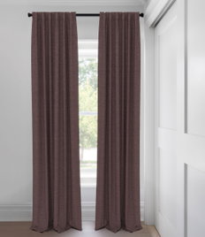 Plum Hailee Light Filtering  Tailored Fit Drapery
