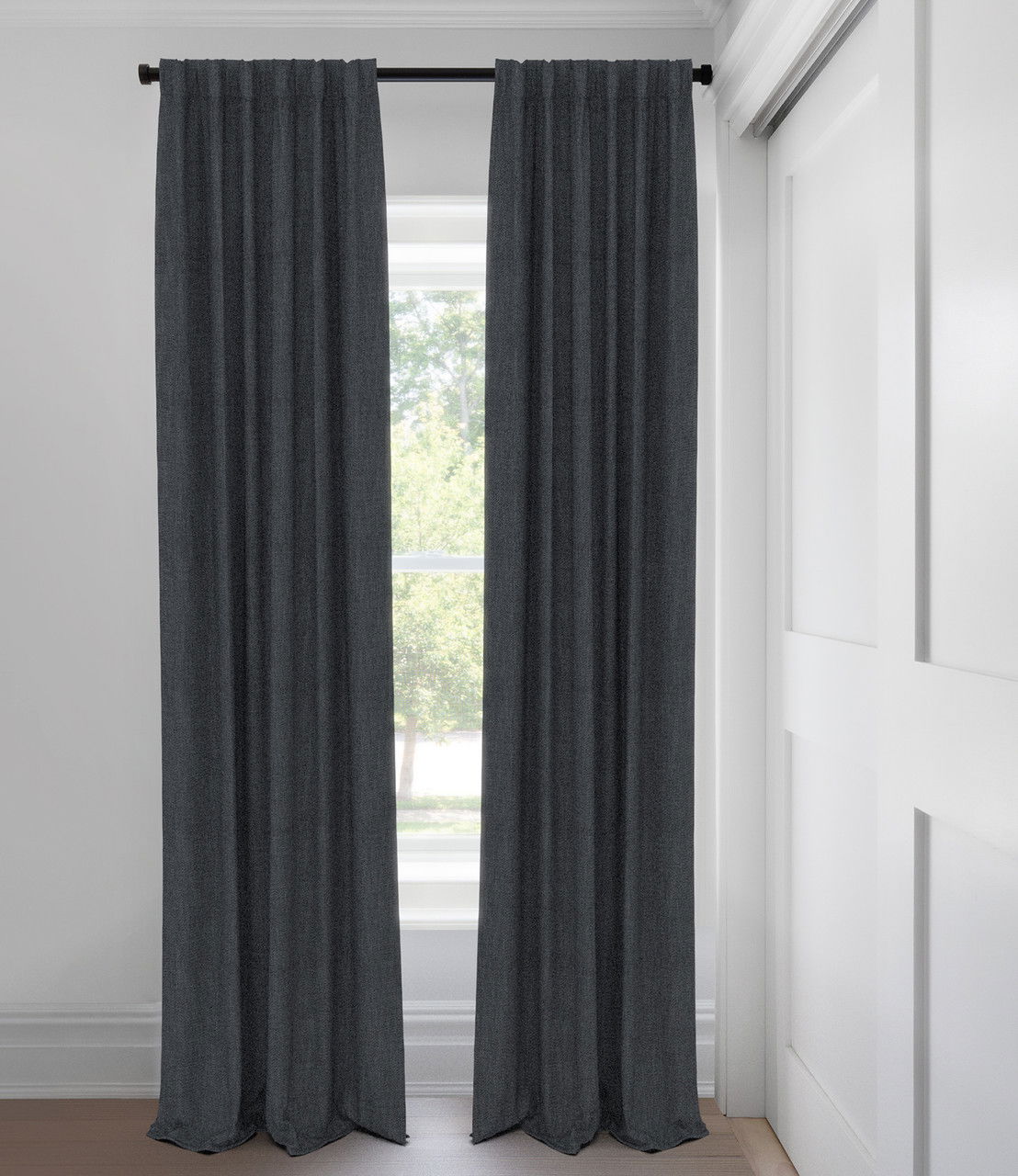 Stormy Blue Austin Blackout Tailored Fit Drapery