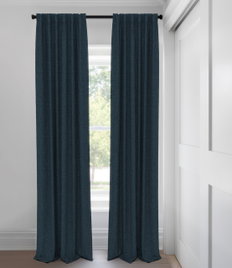 Rideaux coupe ajustée - Opaque  - Jacob - Denim