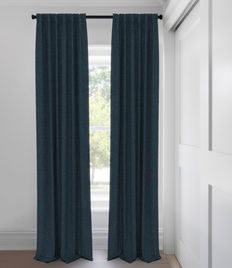 Rideaux coupe ajustée - Opaque  - Jacob - Denim