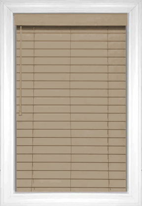 Hazelnut Wood Tones Faux Wood Blinds