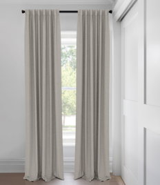 Gray Carey RD Room Darkening  Tailored Fit Drapery