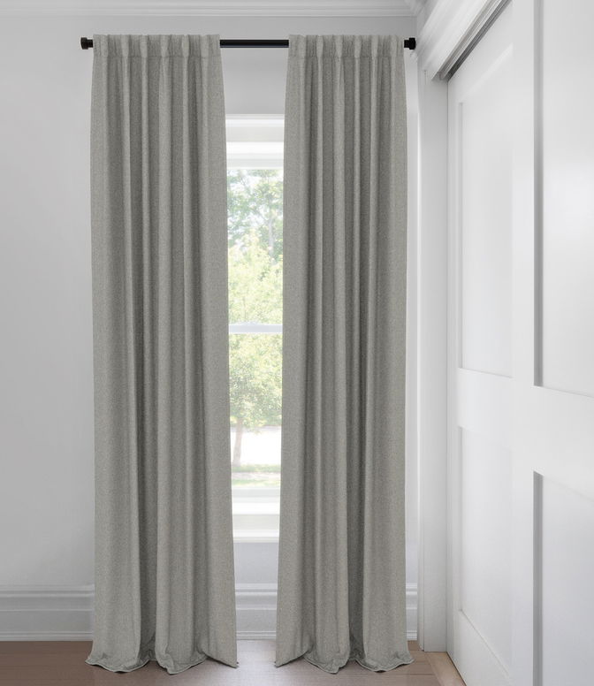 Heather Gray Jefferson Rideaux coupe ajustée