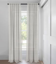 Grey Jolene Sheer Tailored Fit Drapery Grey Jolene Sheer Tailored Fit Drapery